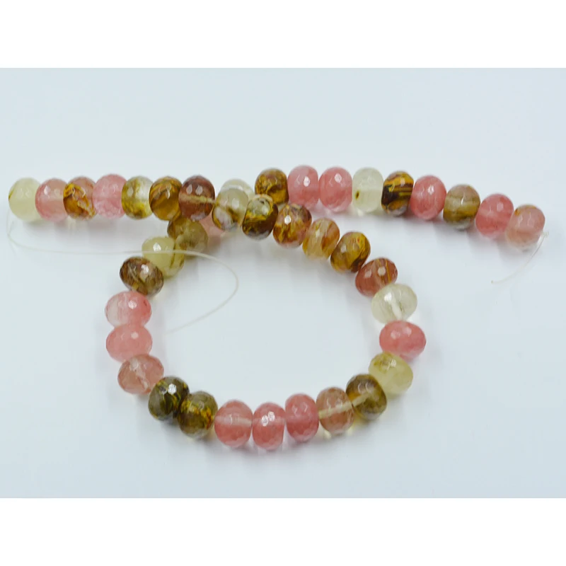 Last 1 share. 9X13MM natural crystal loose beads. 15 inches