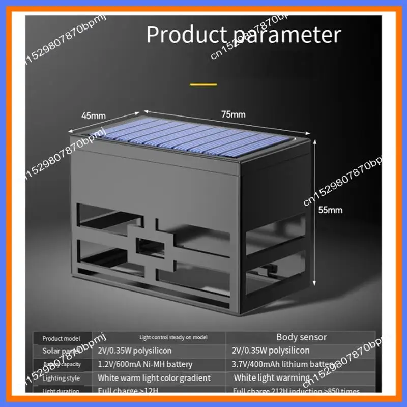 BAAE Solar-Wandleuchten, Außenzaunleuchten, LED, wasserdicht, Solar-Treppenleuchten, Außenterrassenleuchten