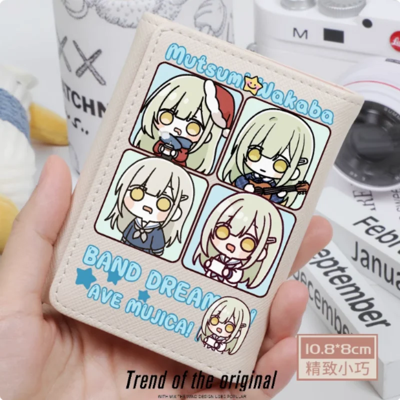 

Anime BangDream! Ave Mujica Fashion Wallet PU Purse Card Holder Hasp Money Bag Cosplay Gift B2297