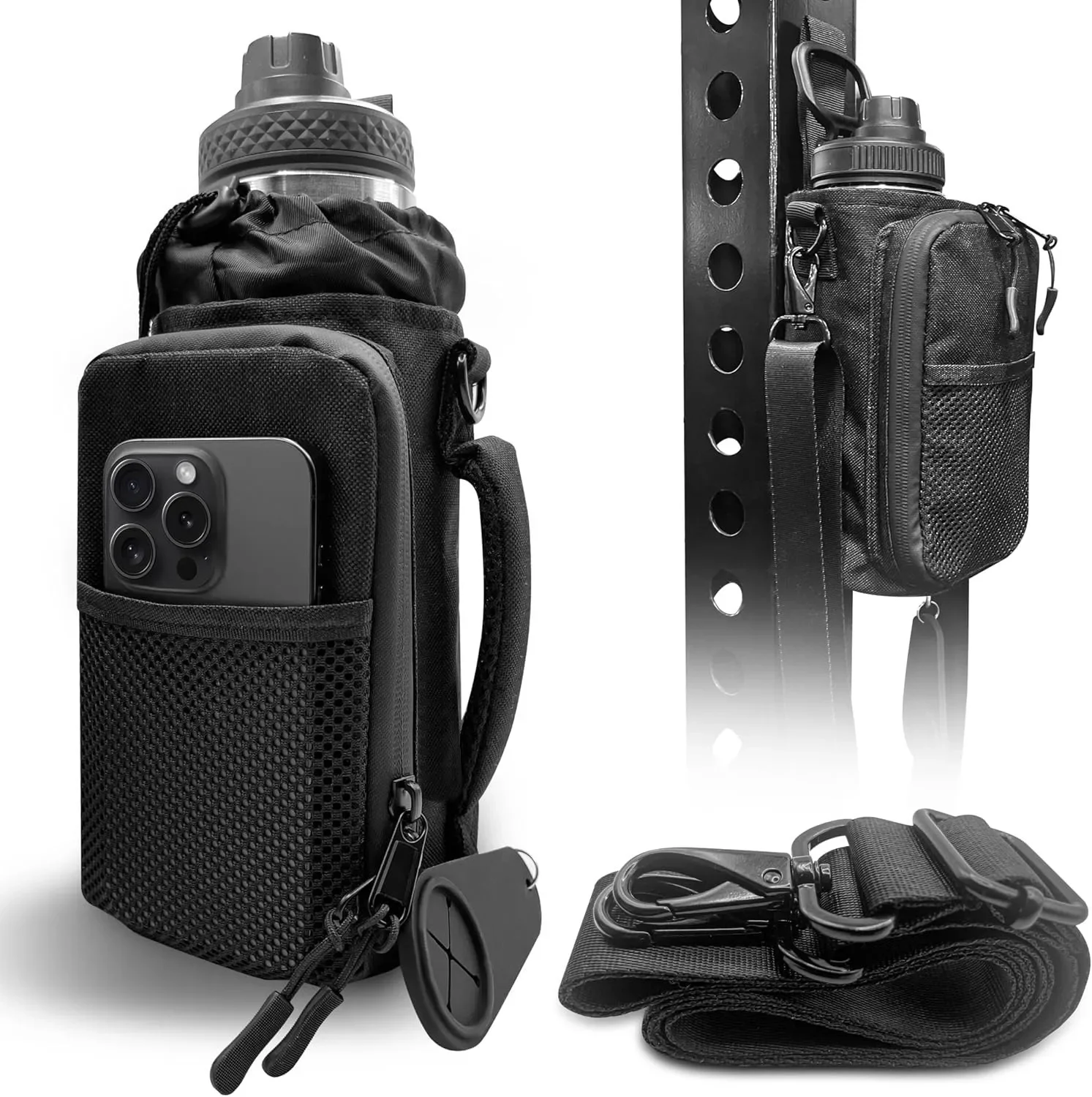 A Magnetic Fitness Bag for Both Men and Women, Featuring an Adjustable Shoulder Strap, a Magnetic Bag for Holding Office Water B