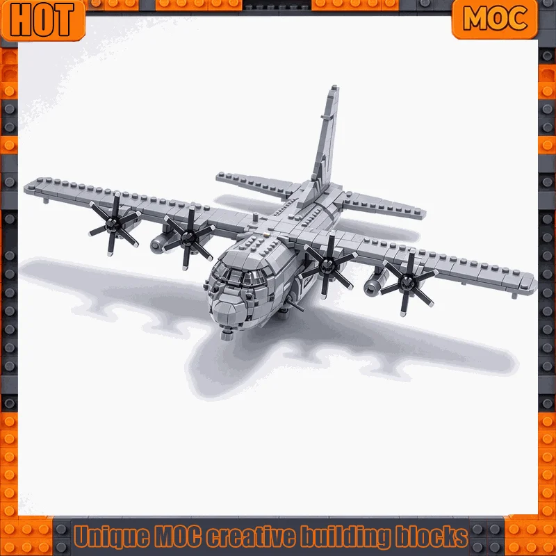 5402PCS Four Engine Cargo Aircraft Transport Model Building Blocks Custom Creative DIY Assembly Toy Kit Gift For Aviation Fans