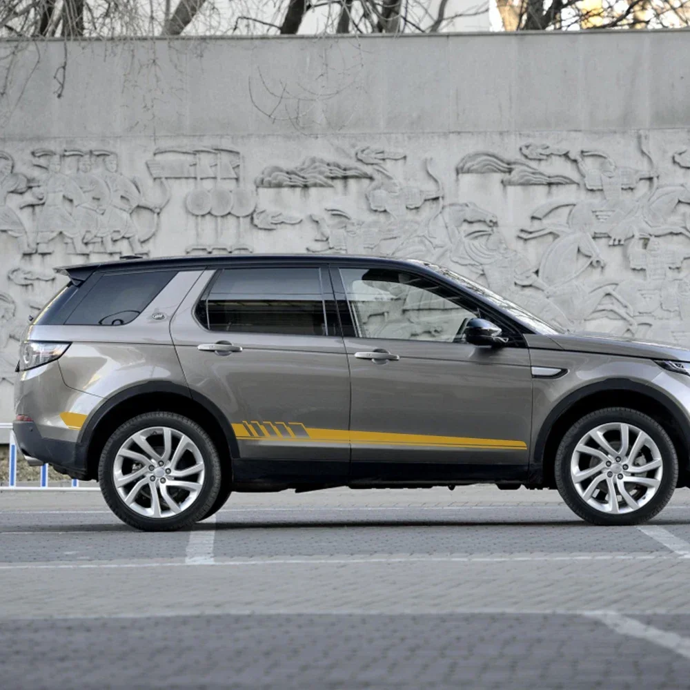 2 قطعة ملصقات السيارات لاند روفر ديسكفري 3 4 2 فريلاندر 2 1 إيفوك حلقي السيارات الفينيل فيلم التصميم الشارات ضبط الملحقات #2