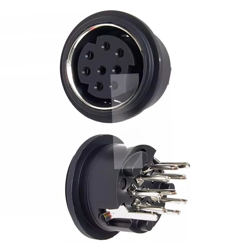 S-Video Mini Circular Female Socket PS2 Connector DIN Socket 4/6/8 Pin 180 Degree Vertical Plug-in Board MD Microcomputer 4pcs