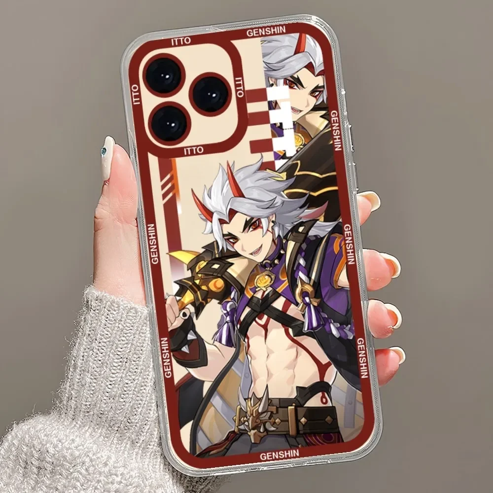 Gioco Genshin Impact BAIZHU Cassa Del Telefono Per Samsung A73 A72 A71 A70 A53 A52 S Bordo Trasparente Borsette