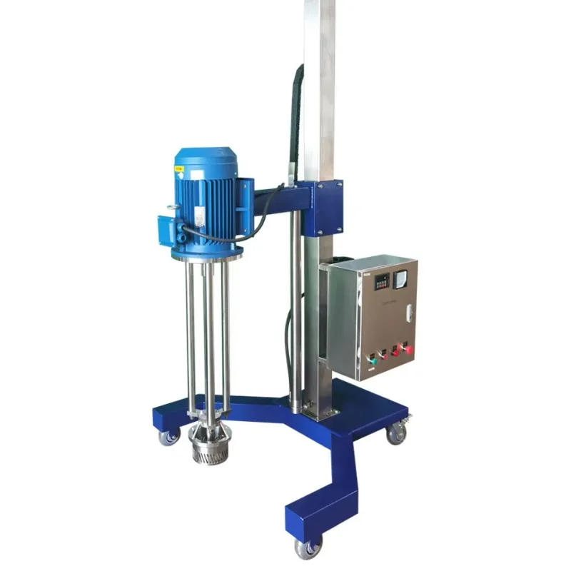 

High-Speed Steel High-Shear Mixer Cream Emulsifier for Shampoo Movable Paint Liquid Homogenization with Lifting Feature