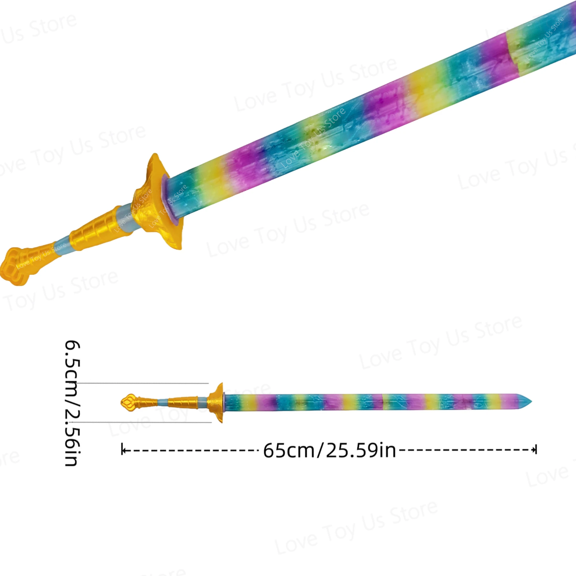 Rumi Spada Kpop Demon Hunters Accessori per costumi cosplay Luci Spada colorata Donne Gioco di ruolo Braccia Puntelli Regali per feste di Halloween