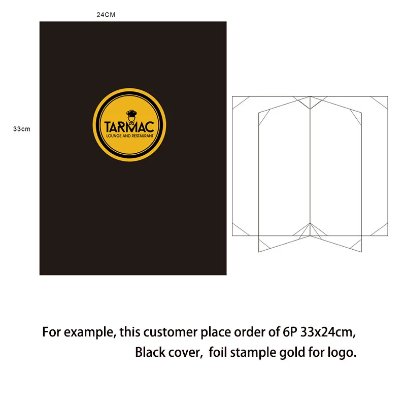 10PCS PU Leather Cover For Menu（Customized Order, Please Contact Us For Adjust Price)