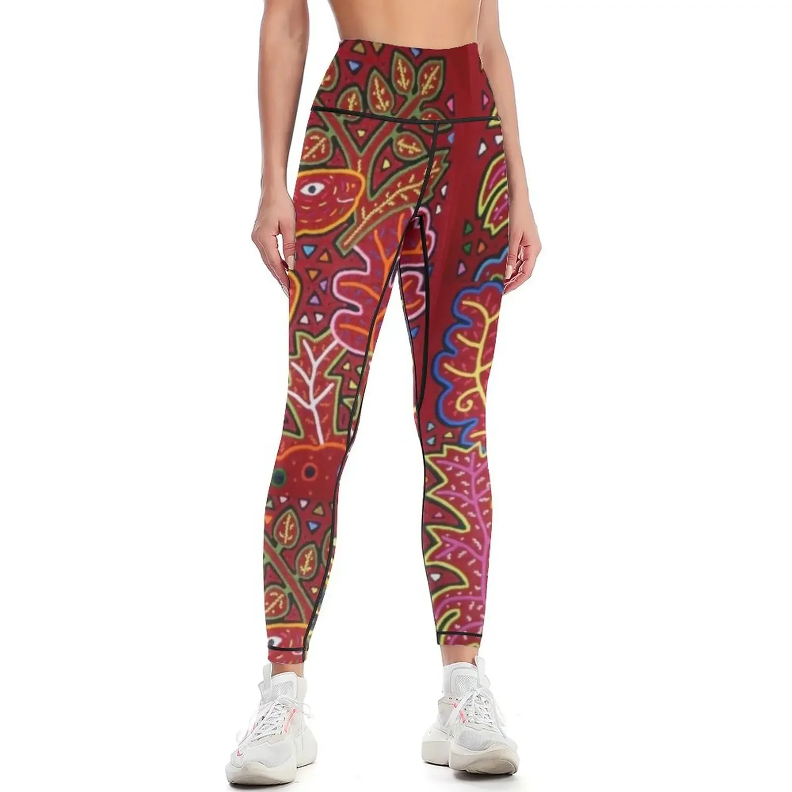 

Mola de Panama Leggings Jogger pants Women's tights gym womans Womens Leggings