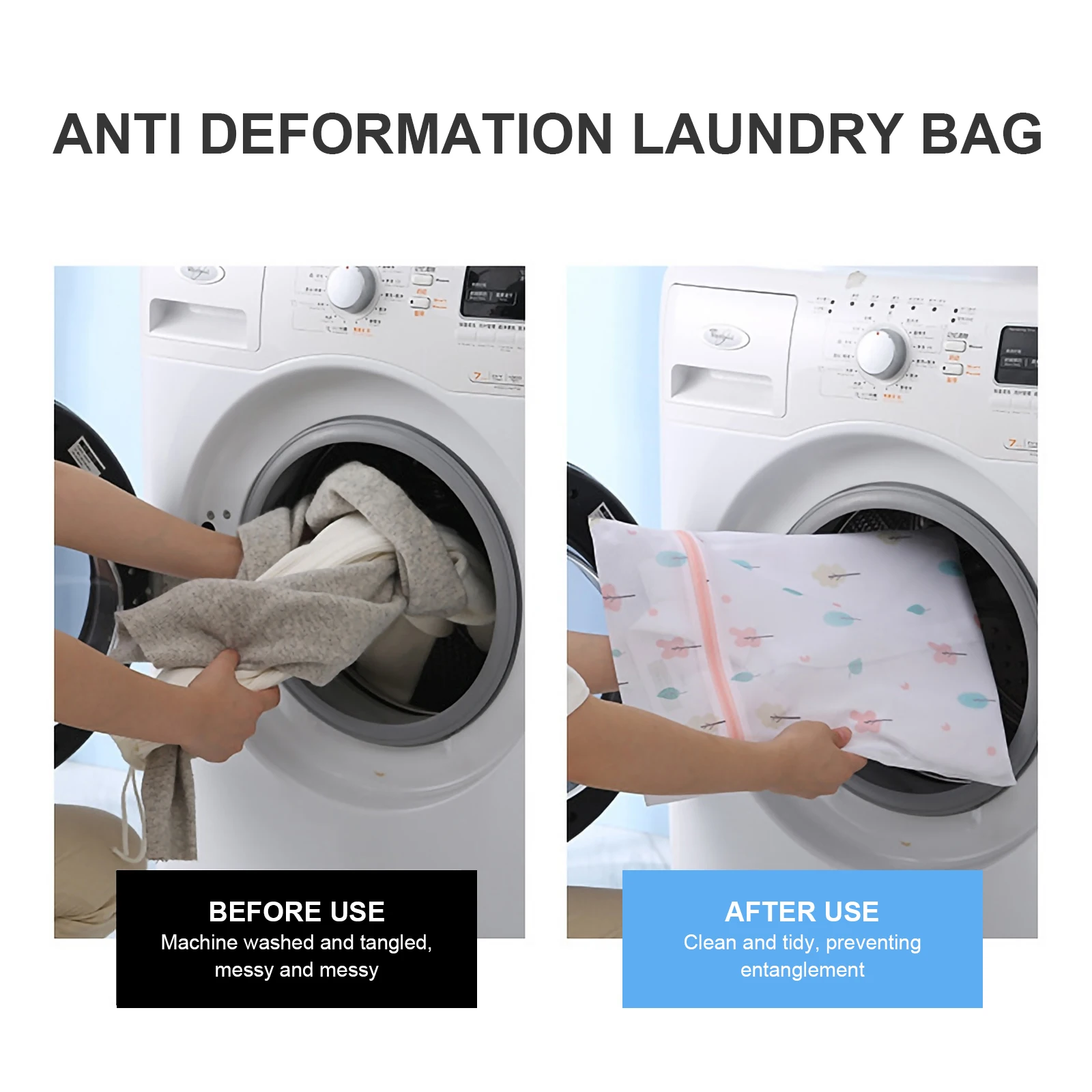 

7 Pieces Laundry Bag Set in Various Sizes for Clothes Washing Storage Polyester Mesh Net Bags Eco Friendly