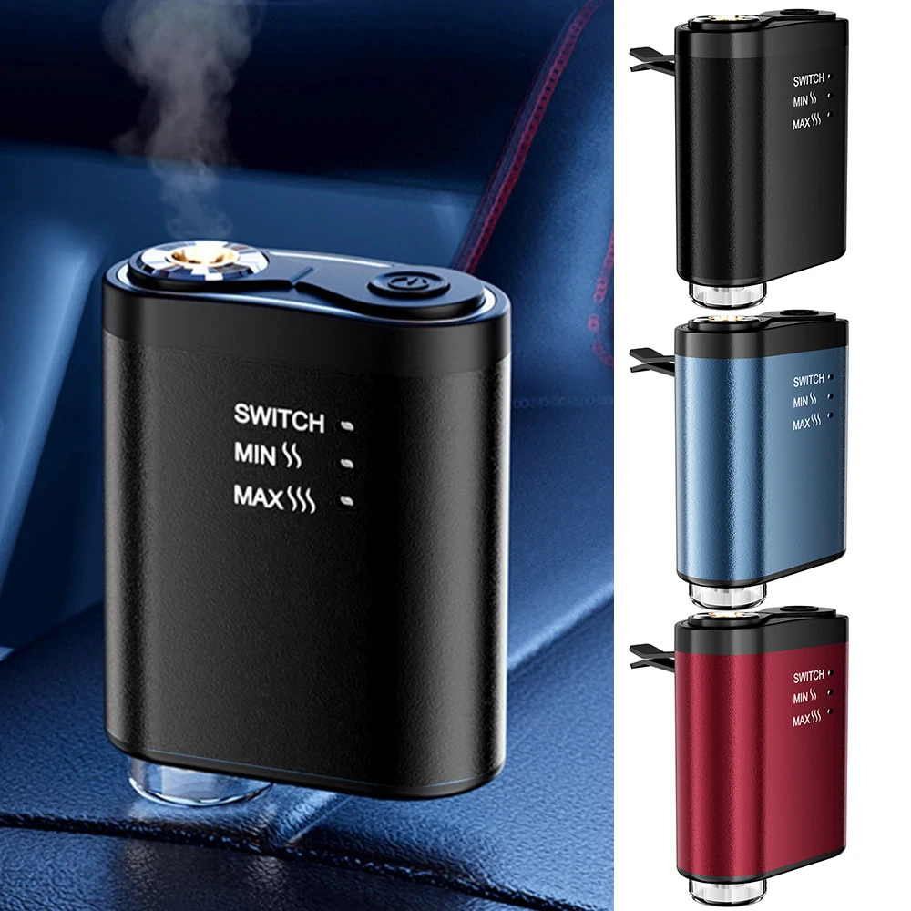 Electric Auto Air Diffuser Aroma Car Air Vent Humidifier Mist Wood Grain Oil Aromatherapy Car Air Freshener Perfume Fragrance