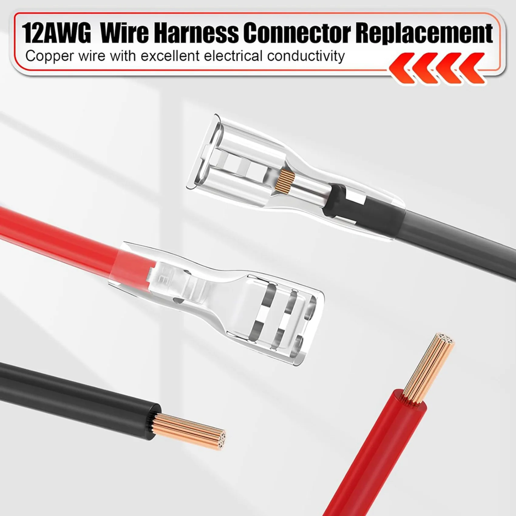 فلاش تريند 4 حزمة 12 AWG سلك تسخير موصل استبدال ل Peg-Perego 12 فولت SLA بطارية ركوب على ألعاب ركوب السيارة مع F