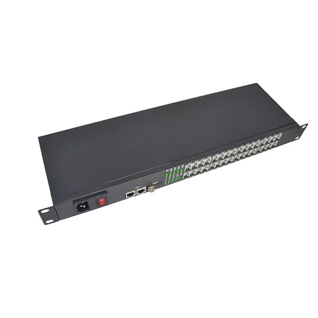 

Factory Price 32CH telephone to fiber optic converter PCM Voice over 20km FC/SC
