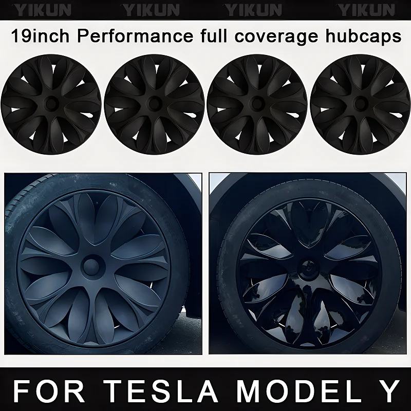 

4PCS Hub Cap for Tesla Model Y 19 Inch Performance Hubcap for Gemini Wheel Parts Accessories Wheel Cap Full Rim Cover2018-2024