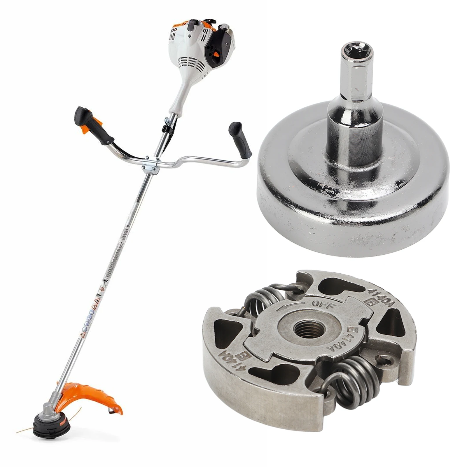 High-quality aluminum alloy clutch drum kit (suitable for Stihl brush cutters): perfect replacement, worry-free and durable.