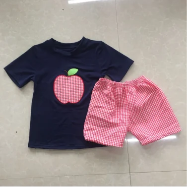 

hot sale styles can be customized with exquisite patterns Boys and girls baby suits short sleeve shorts summer