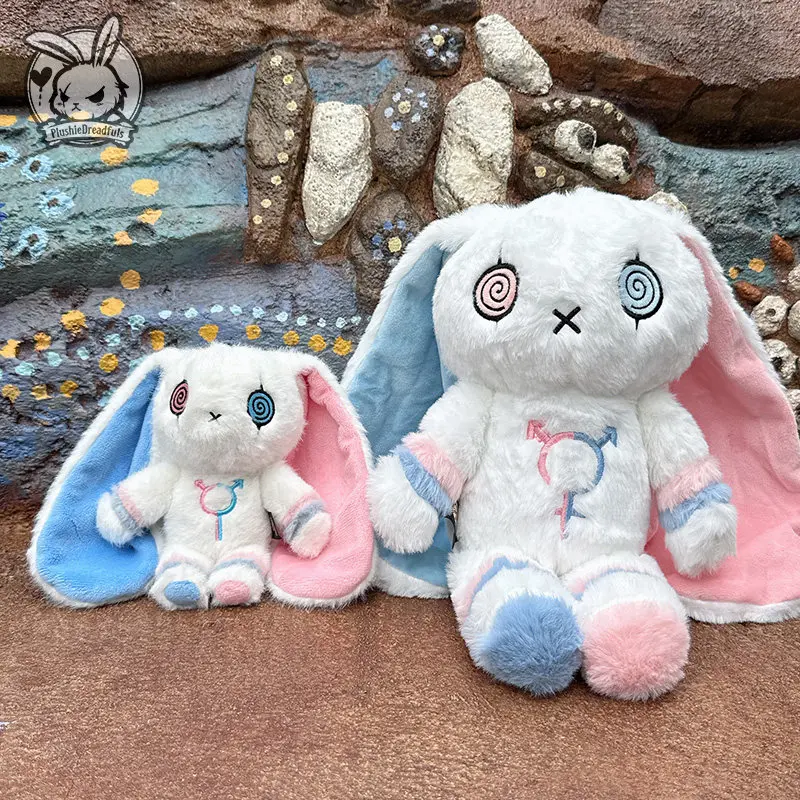 plushie-dreadfuls-plush-toy-gender-neutral-rainbow-bunny-soft-stuffed-doll-healing-comfort-companion-plushie-cute-collectible