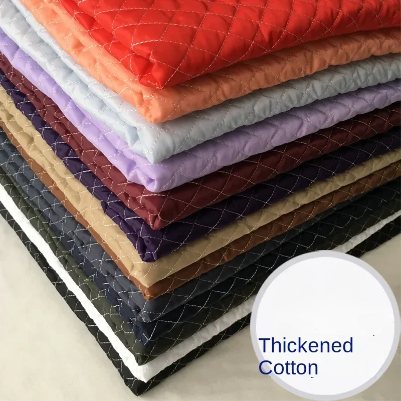 Composite Row Cotton Autumn Winter Lining Fabric Thickened Insulation Quilted Woolen Clothing Cloth Sewing By The Meter