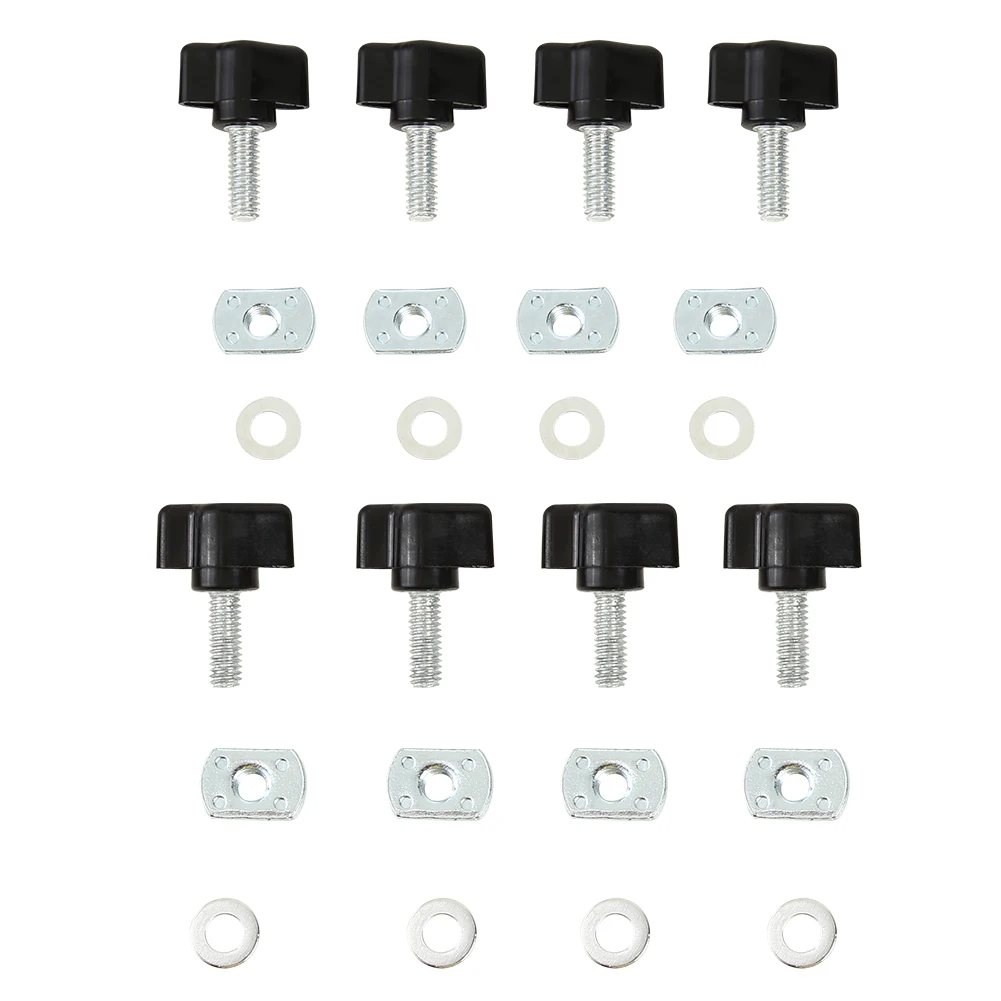 

Hardtop Quick Release Thumbscrew Washer Nut Set for Jeep Wrangler YJ TJ JK 87-17 Universal Removal Fastener Screw and Nut Kit