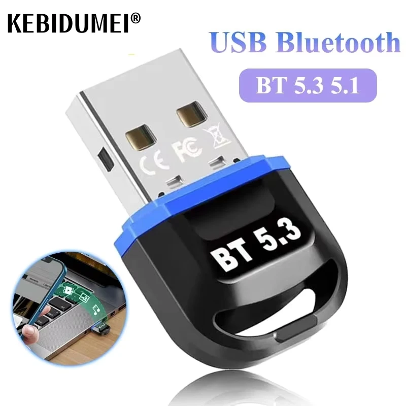 USB Bluetooth 5.3 Adapter voor Draadloze Luidspreker Audio Muis Bluetooth Dongle USB Adapter Bluetooth 5.0 5.1 Ontvanger Zender