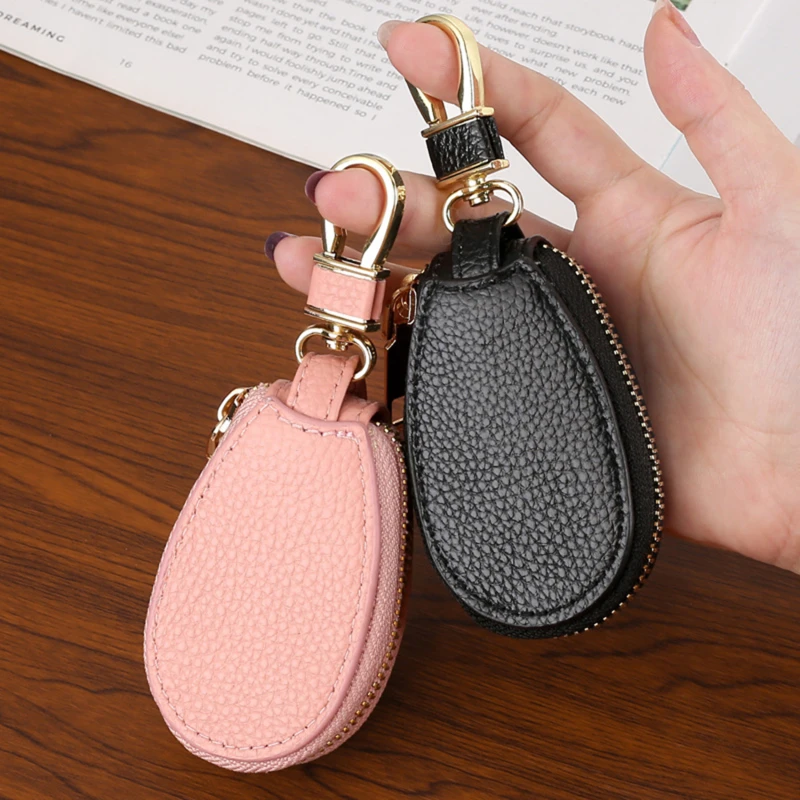 Car Coin Wallets Women Couples Zipper Door Keys Storage Mini Portable Multi-function Simple Solid Protection Classic Unisex