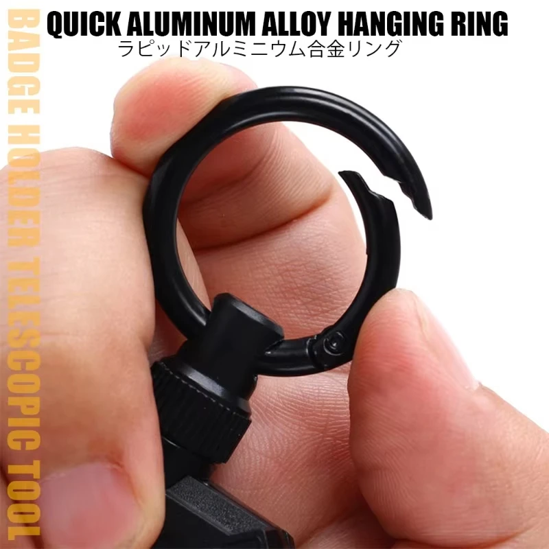 Porta llaves táctico telescópico de aluminio con imán para pesca - imagen 3