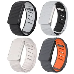 Sport Wristband Band Soft-Touch Silicone Waterproof and Sweatproof Replacement Silicone Breathable Strap for Whoop 4.0 HRM