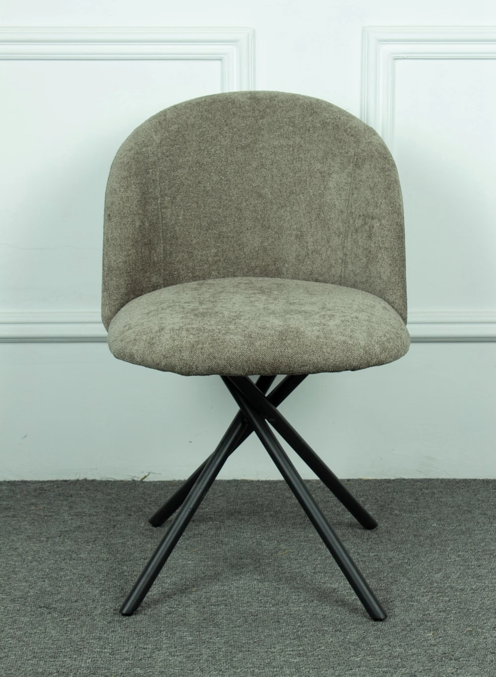 *&Wholesale Luxury Fabric Dining Chair with 360 Swivel Modern Nordic Style for Home Kitchen Dining Room Furniture