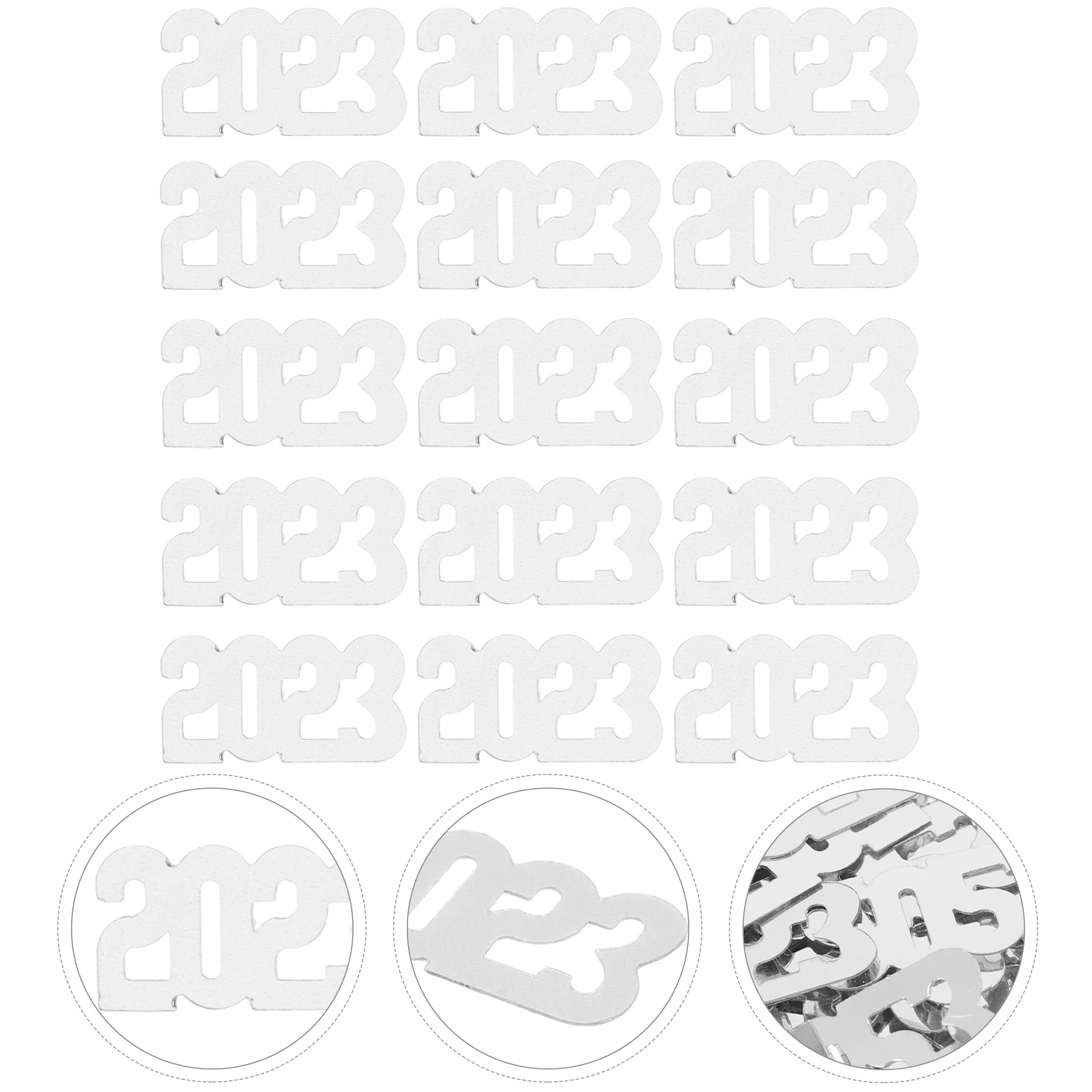 

5pcs Festival New Year Decorations Pvc 2023 Supplies Table For Party Reliable Scatters Festive Decorative Confetti New Year