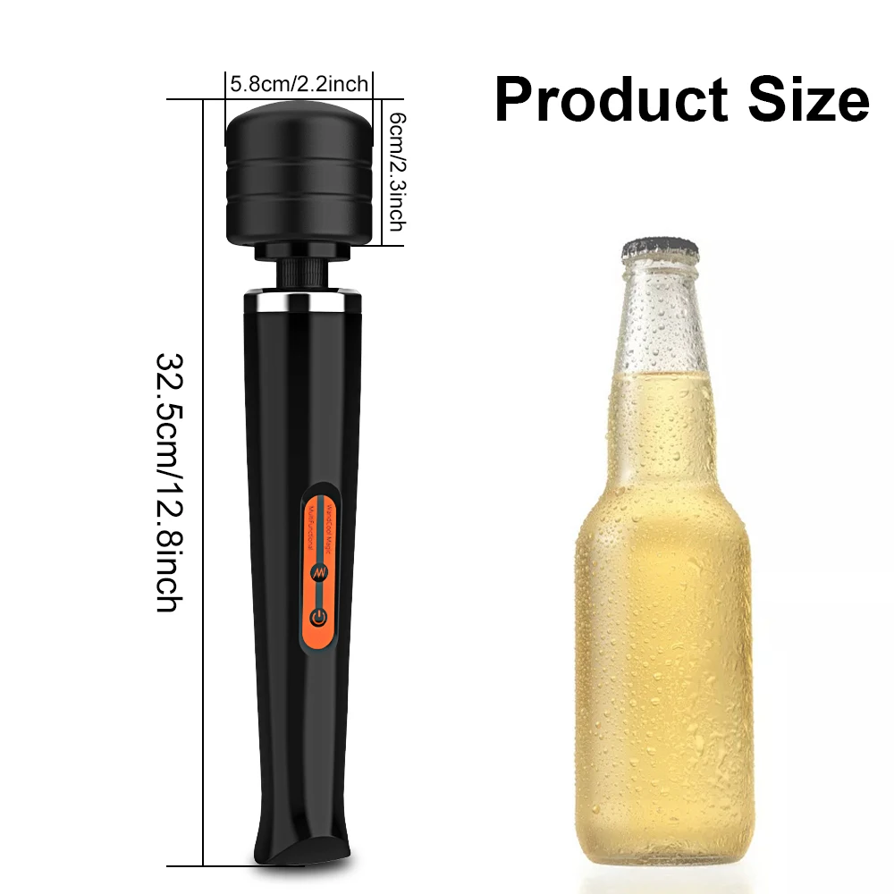 حجم كبير تهتز AV عصا البظر مدلك هزاز للنساء البظر الحلمات محفز الإناث الاستمناء لعبة الجنس للنساء