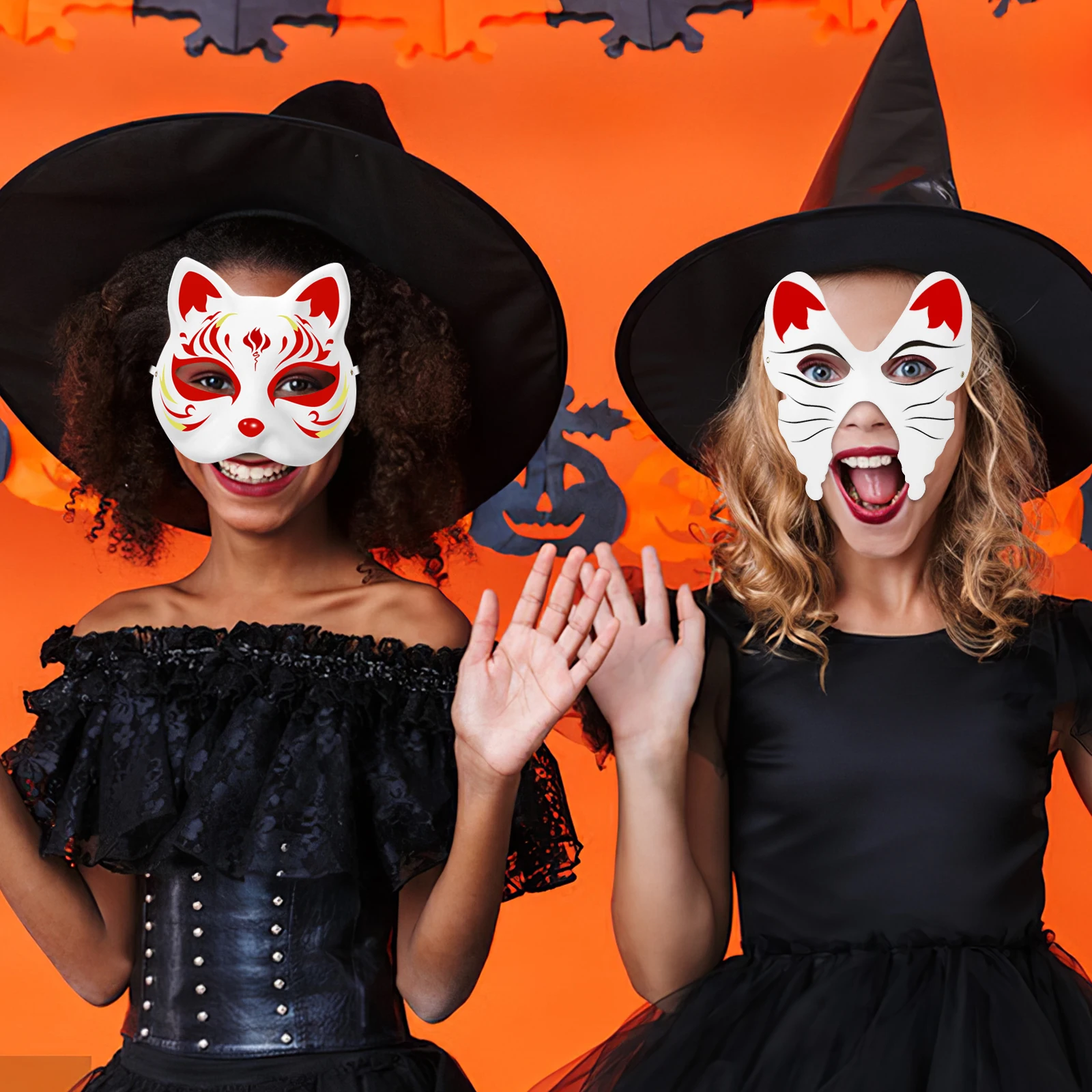 

20 Pcs Paper Masks Unpainted Lightweight Masquerade Party Supplies DIY Decorative Halloween Costume Accessories Creative
