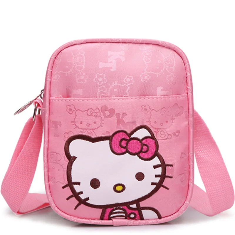 Hello Kitty Children\'s Exquisite Messenger Bag Pink Princess Small Bag Girl Cute Cartoon Small Shoulder Bag