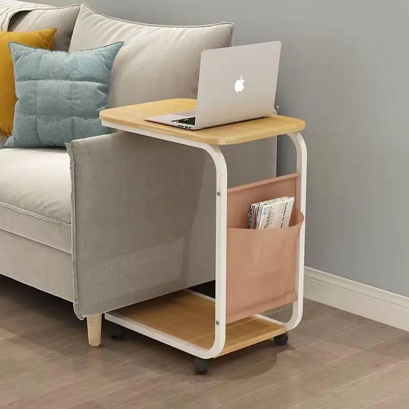 Portable Small Tea Table Side Table Bedroom Nightstand Living Room Simple Tea Desk Rack  Cart Multi-Functional Furniture