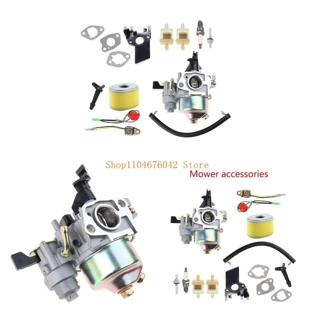

5asd Carburetor with Mounting Gaskets Fuels Line for GX160 GX200 GX120 5HP 5.5HP