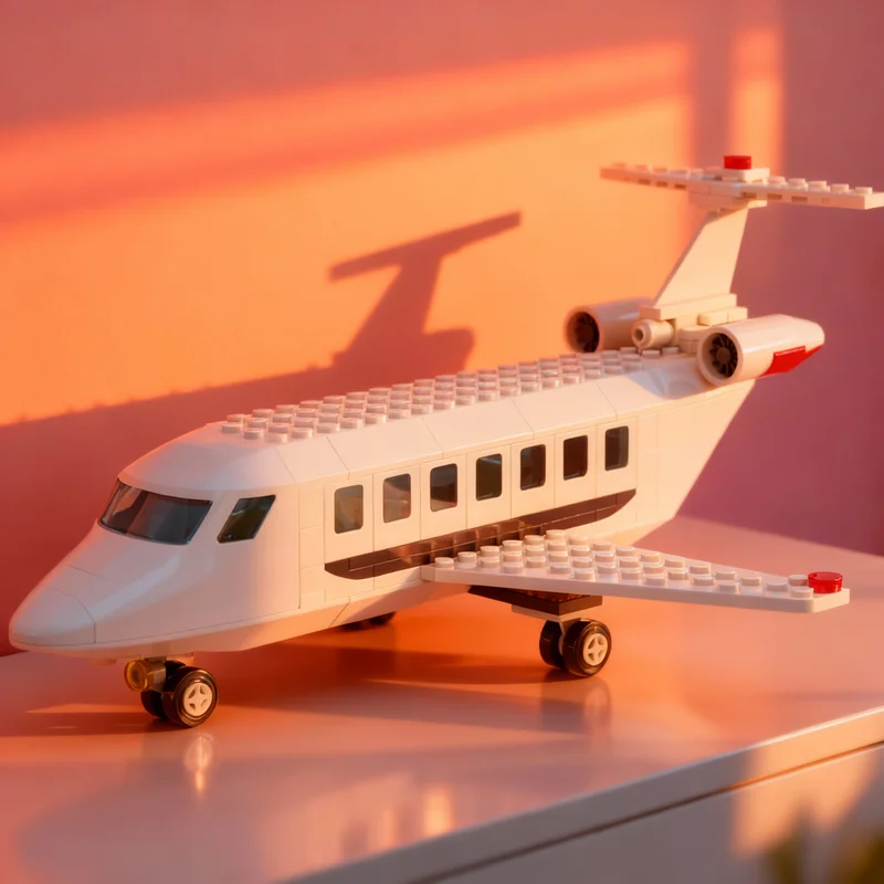 

153pcs MOC City Airport Private Jet Model Building Blocks Assemble DIY Construction Toys Creative Christmas Gift Idea Education