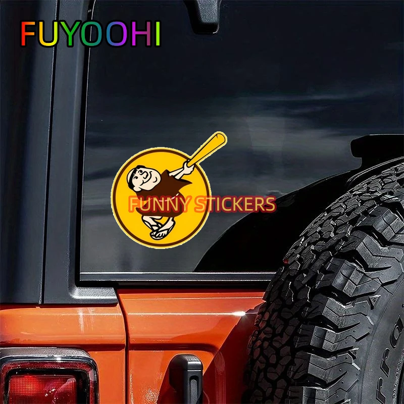 FUYOOHI Swinging Friar Car Sticker Decal - Keep Distance and Protect Your Car From Scratches - Unisex Design