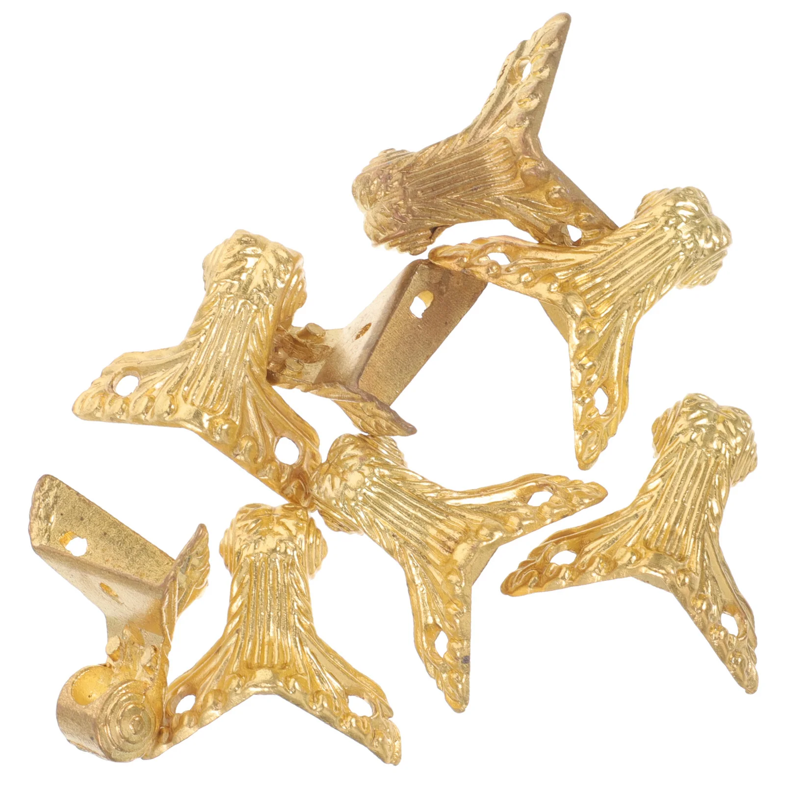 

8Pcs Furniture Legs Zinc Alloy Vintage Design Stable Support Replacement Decorative Small Furniture Feet for Home Decor