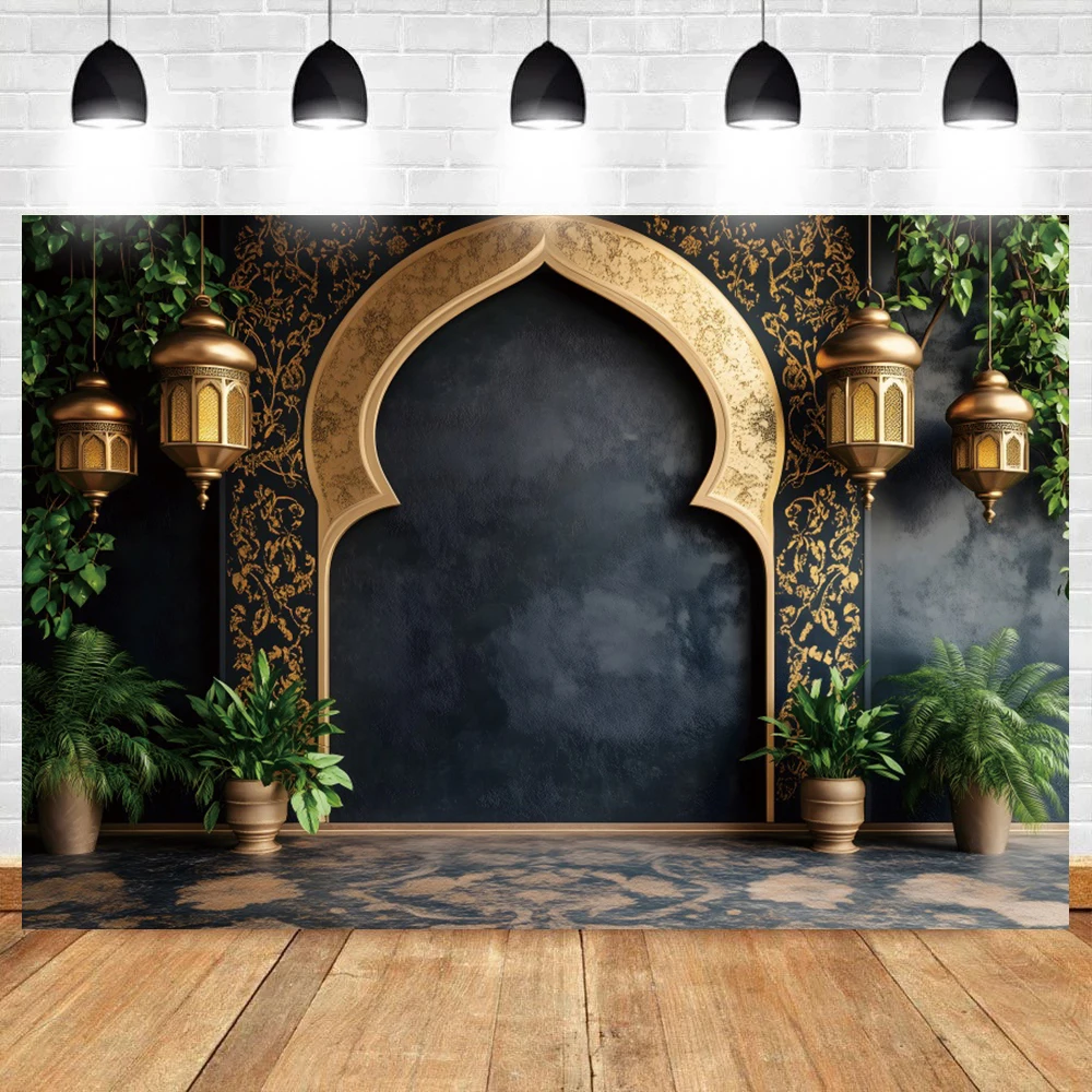 Moroccan Palace Photography Backdrop Medieval Mosque Temple Arabic Religious Cultural Architecture Home Decor Photo Background