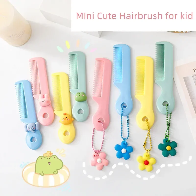 Ins Mini Cute Comb for Baby Girl Boy Small Koran Cartoon Animal Floral Protable spazzole per capelli bambina Kid accessori per capelli