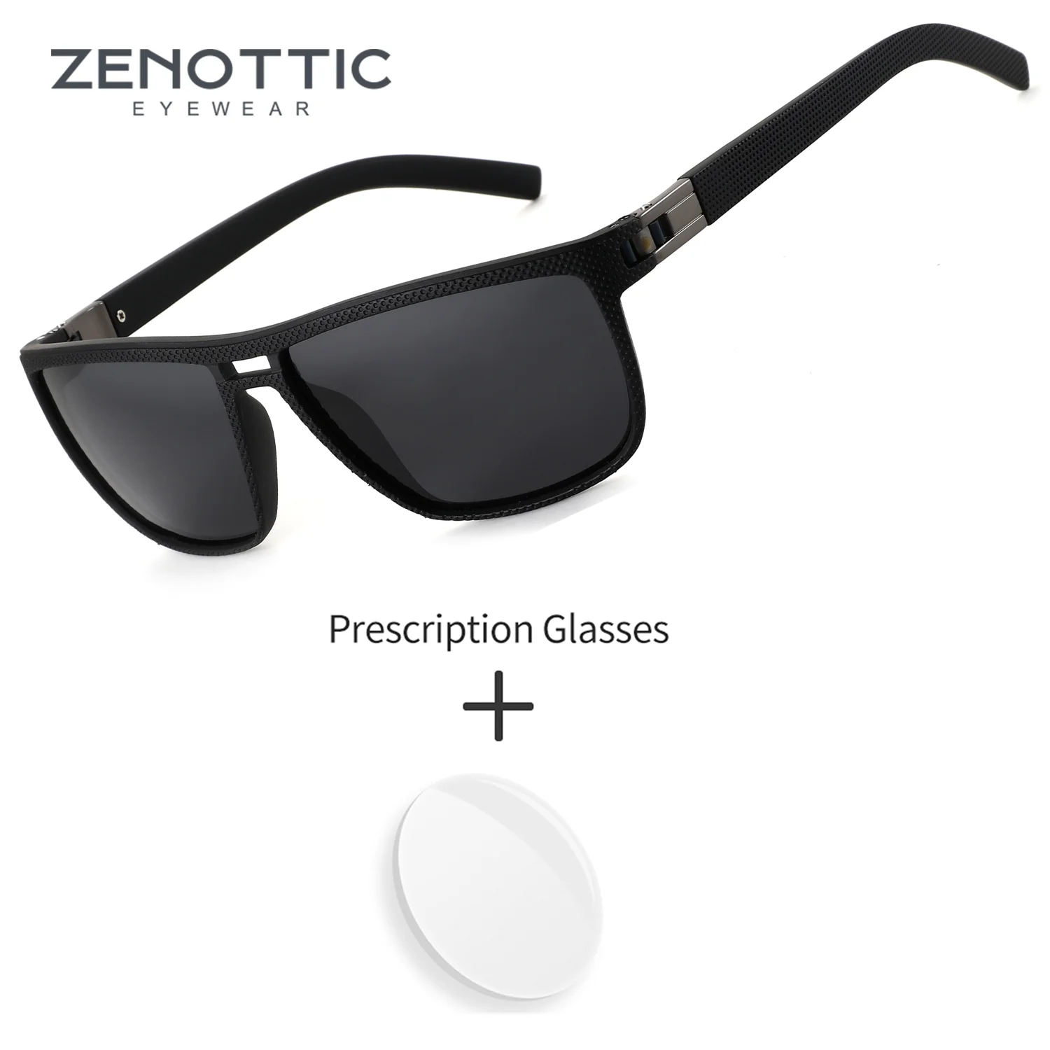 

Солнцезащитные очки ZENOTTIC (размер M) TR90 прямоугольной формы с поляризацией и диоптриями для мужчин, защита от УФ400, прогрессивные мультифокальные солнцезащитные очки для мужчин