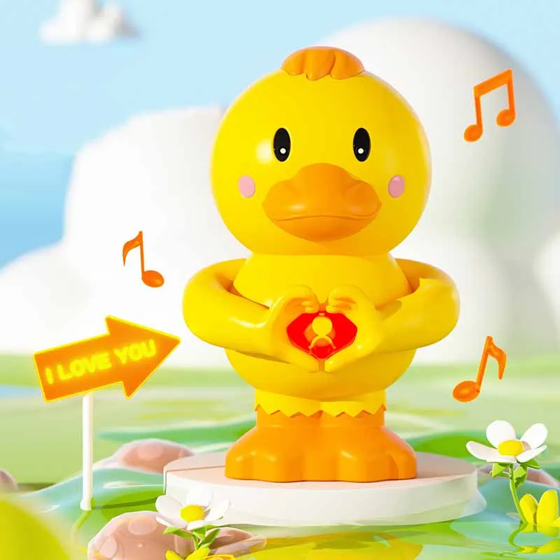 New Cute Little Yellow Duck 520 Valentine's Day Confession Artifact Creative Than Heart Ducks With Sound Lights Funny Gifts