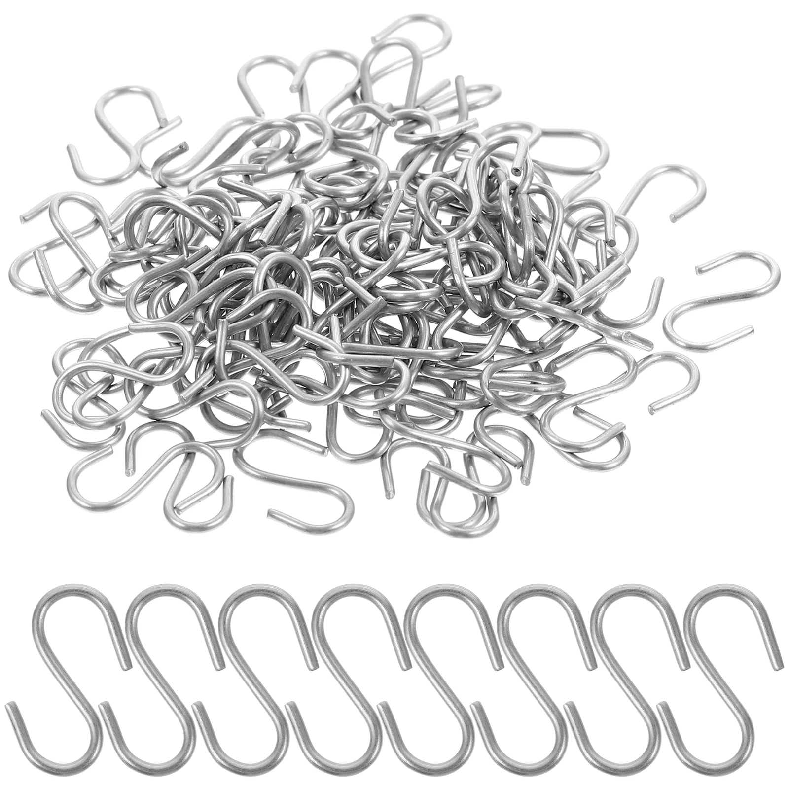

100 Pcs Hook Iron Hanging for Kitchen over Door Hooks Heavy Duty Coat Hanger Wire Hangers Utensil