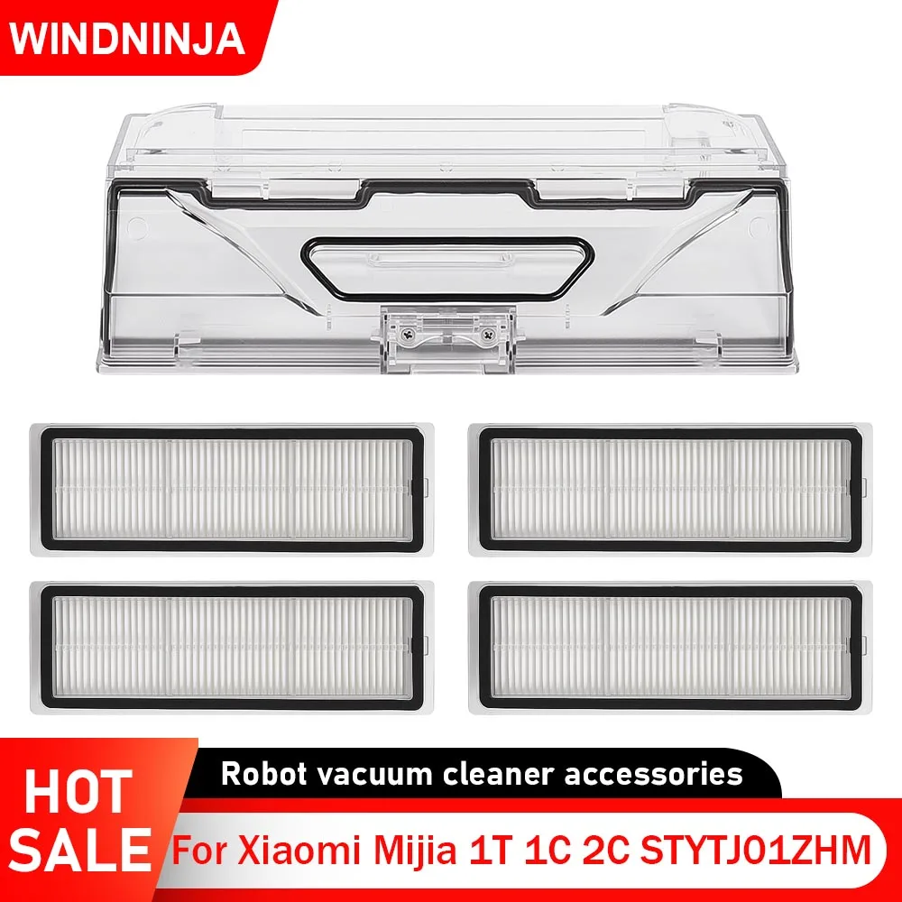Staub Bin Filter Für Xiaomi Mijia 1C STYTJ01ZHM Roboter Vakuum Ersatzteil Staub Sammlung Box Müll Box Filter Zubehör