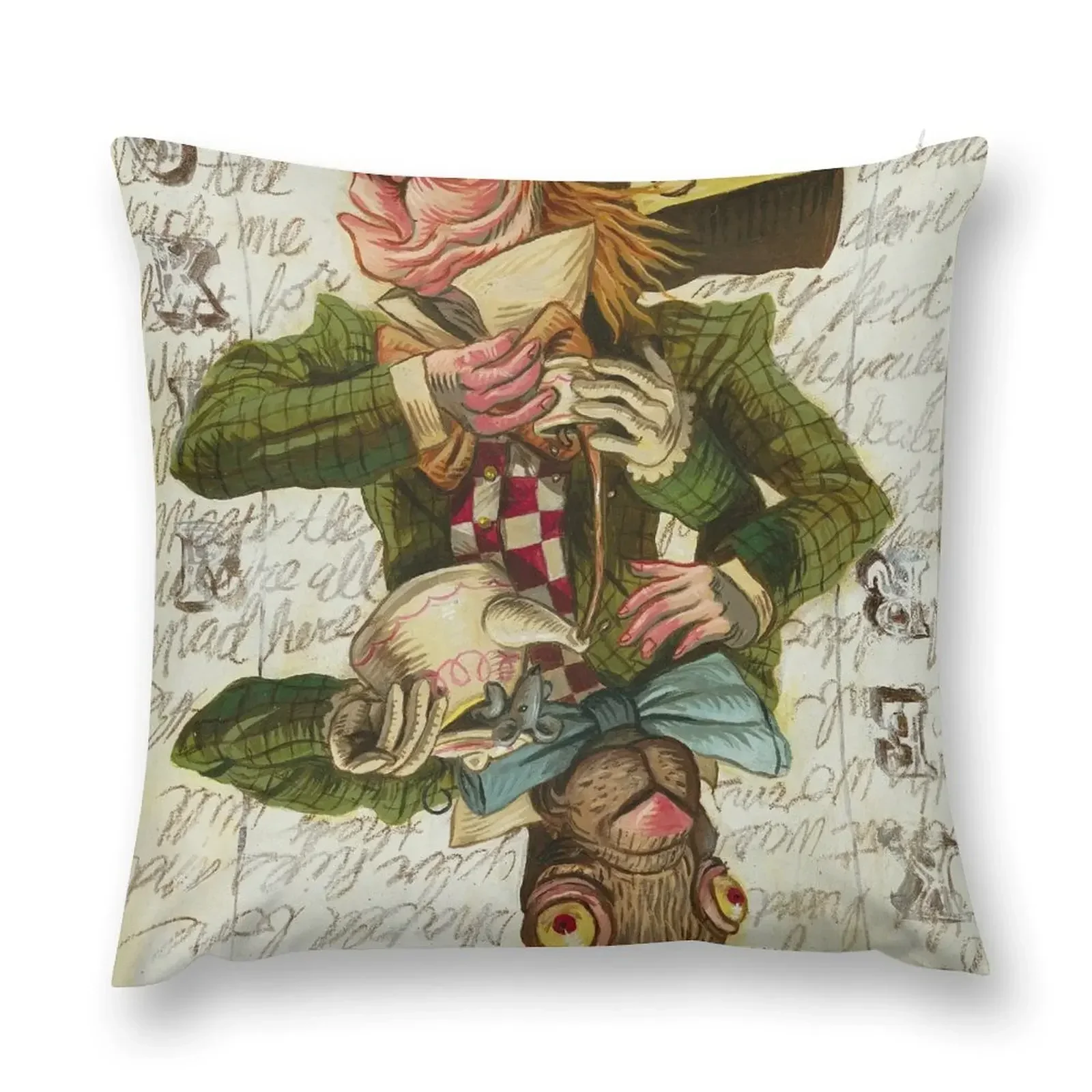 

Mad Hatter Joker Card Throw Pillow autumn decoration Pillowcase pillow