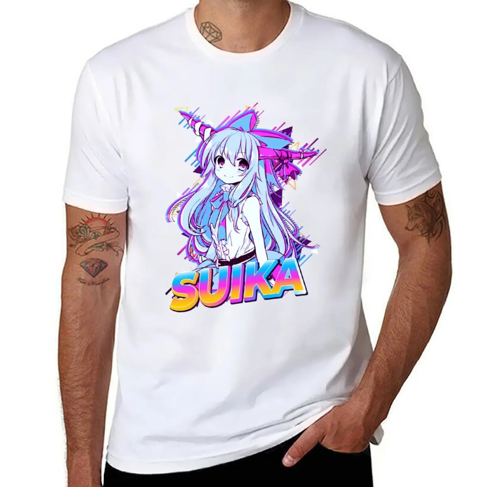 

Суика | Футболка Touhou g мужские футболки для мужчин забавные футболки темный юмор футболка