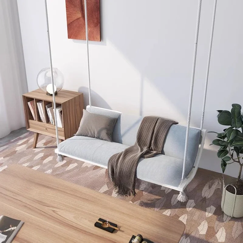 Hanging chair swing indoor balcony household hanging basket weaving chair swing single double hanging orchid living room swing