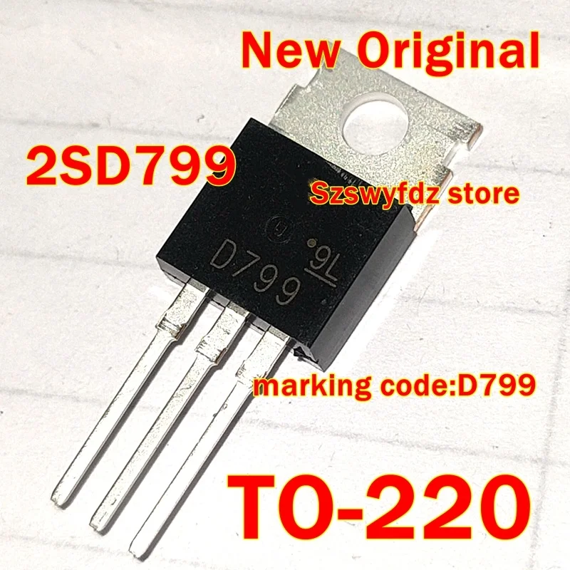 

1pcs to 100pcs 2SD799 TO-220 New Original marking code:D799 Silicon NPN Power Transistors