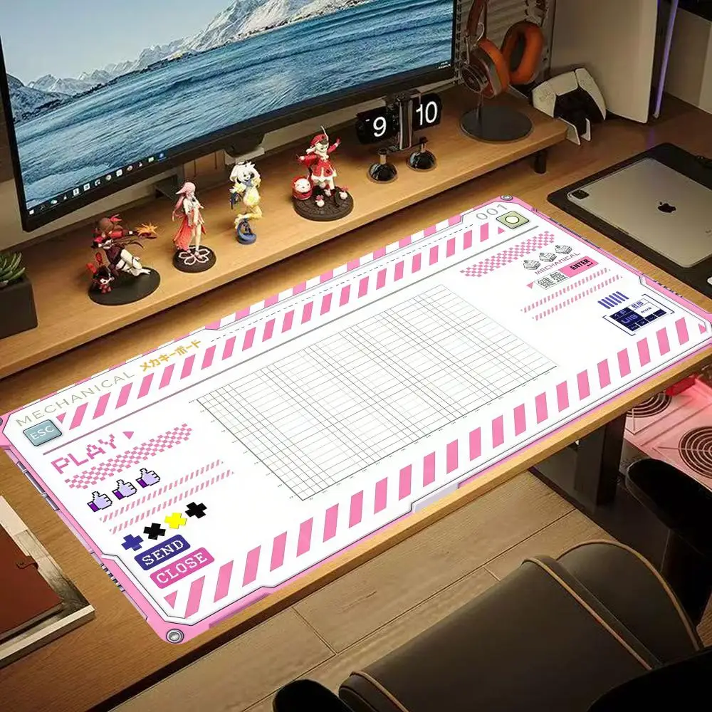 

XAXC Japanese Mouse Pad Mechanical Keyboard Art Design Anti-Slip Rubber Gamer Mousepad Rubber Desk Mat Suitable For Office Game