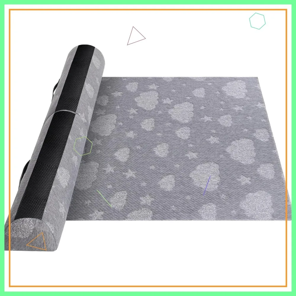 Foldable Toddler Bed Rail Bumpers with Non-Slip Pads, Waterproof Washable Cover for Kids and Seniors Safety