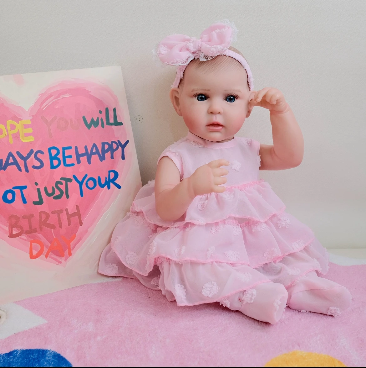 Bambola rinata realistica da 19 pollici Isla - Vinile realistico da collezione artigianale, regalo per ragazze
