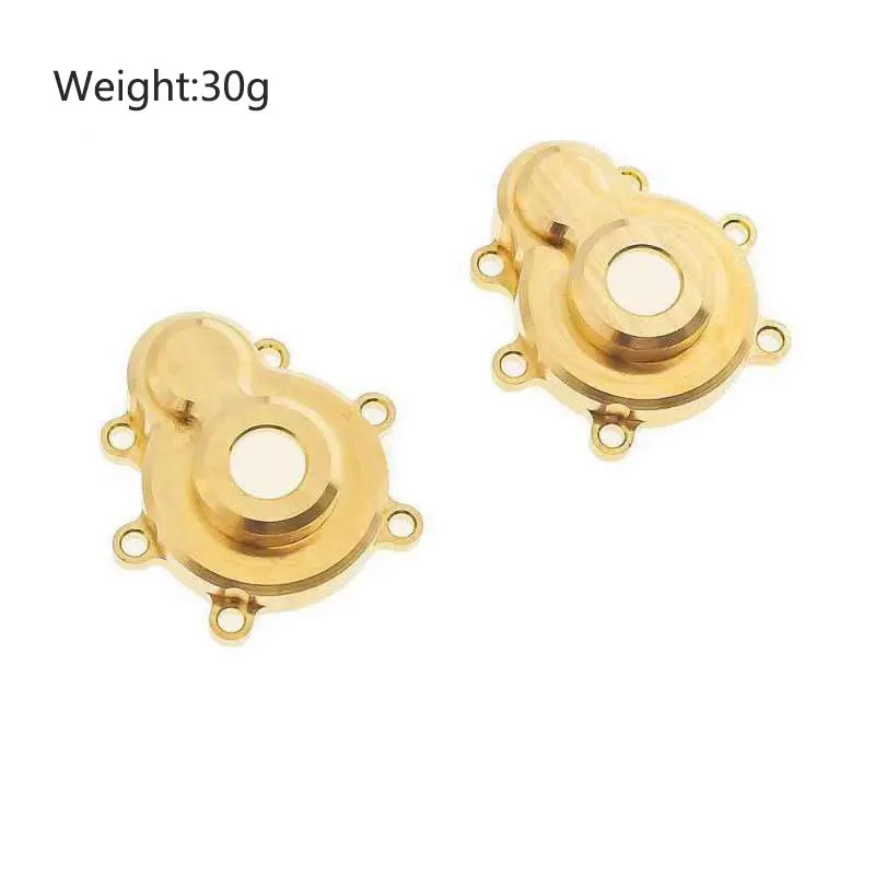 Brass Front Gear Outer Cover Steering Cups Rear Axle Barrel for 1/10 RC Crawler Car Redcat Gen8 Upgrade